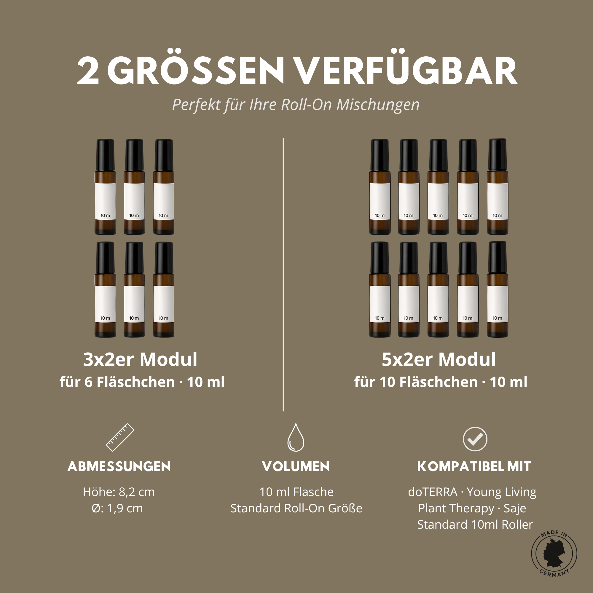 Modularer Roll-on Halter 10ml – praktische Ordnung für deine Roll-on Öle | Essence Tools – Bild 5